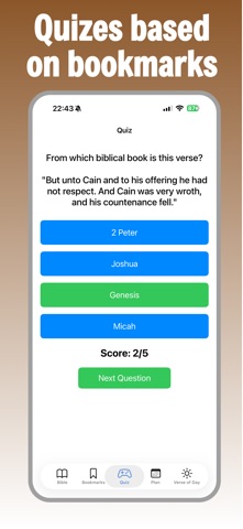 King James Bible -Offline chat iPhone screenshot