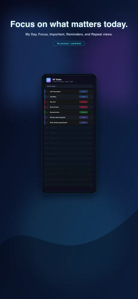 99 Tasks screenshot 3