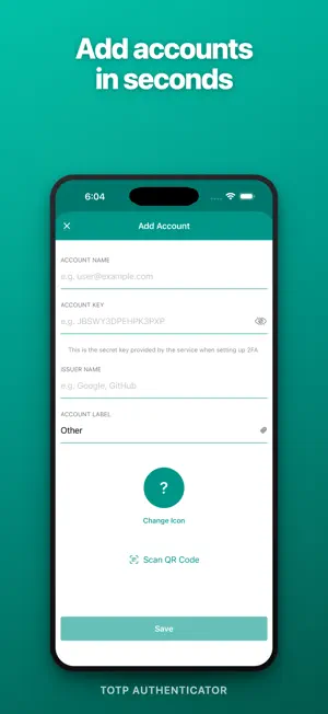 TOTP Authenticator – Fast 2FA screenshot 2