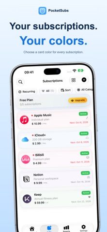 PocketSubs - Renewal Reminders screenshot 4