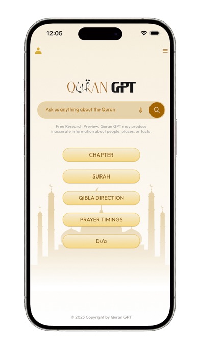 The Quran GPT Screenshot
