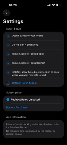 AdBlock Focus Screenshot 5 of 5