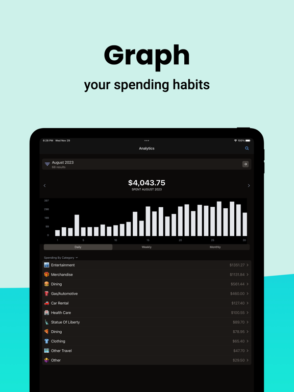 Tally - simple bill splitter iPad screenshot 2 - Utilities app