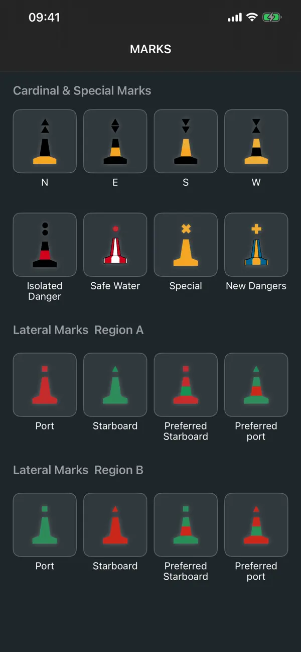 Screenshot #1 pour IALA Navigation Marks