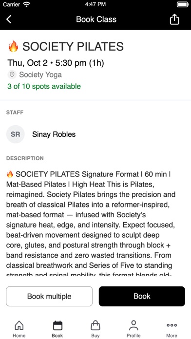 Society Yoga iPhone screenshot 3 - Health & Fitness app