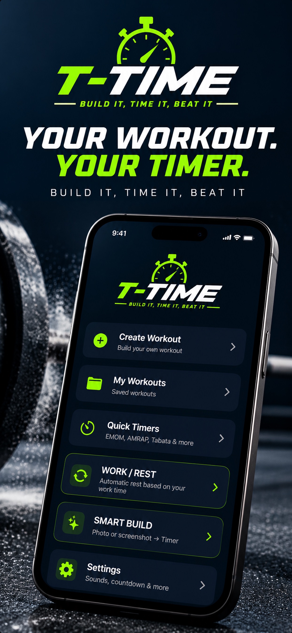 Screenshot 1 of T-TIME Workout Timer