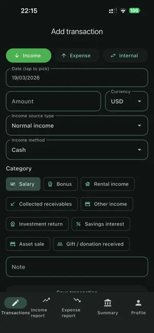 Sổ Quản lý Chi tiêu Cá nhân screenshot 2