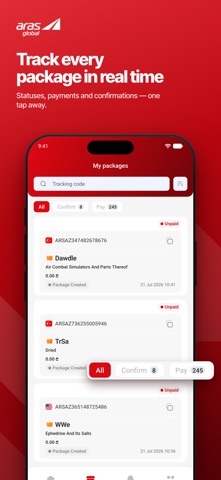 Arasglobal: Parcel Delivery Screenshot 3 of 7