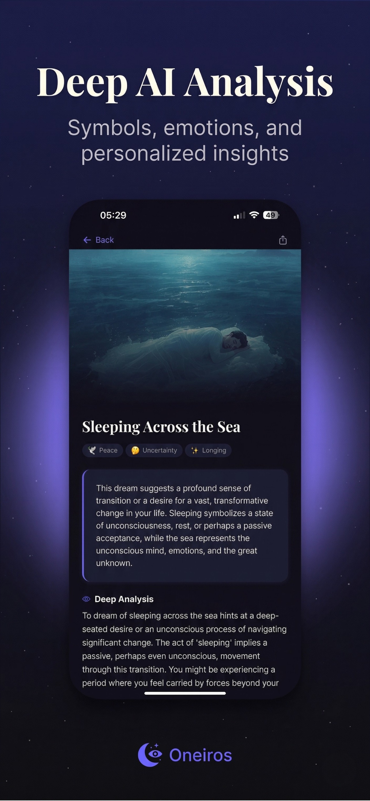 Screenshot 2 of Oneiros - AI Dream Interpreter