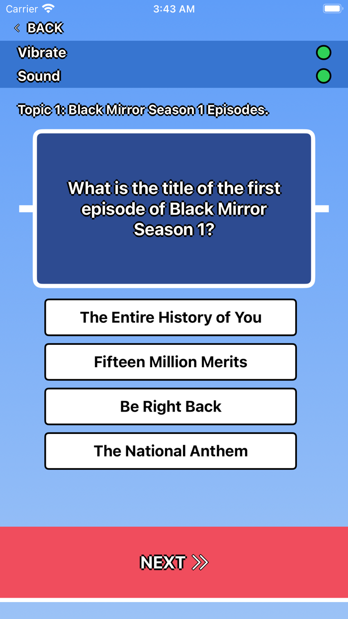 Black Mirror Trivia