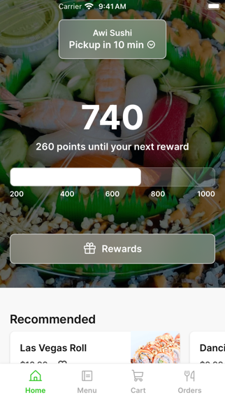 Awi Sushi iPhone screenshot 1 - Food & Drink app