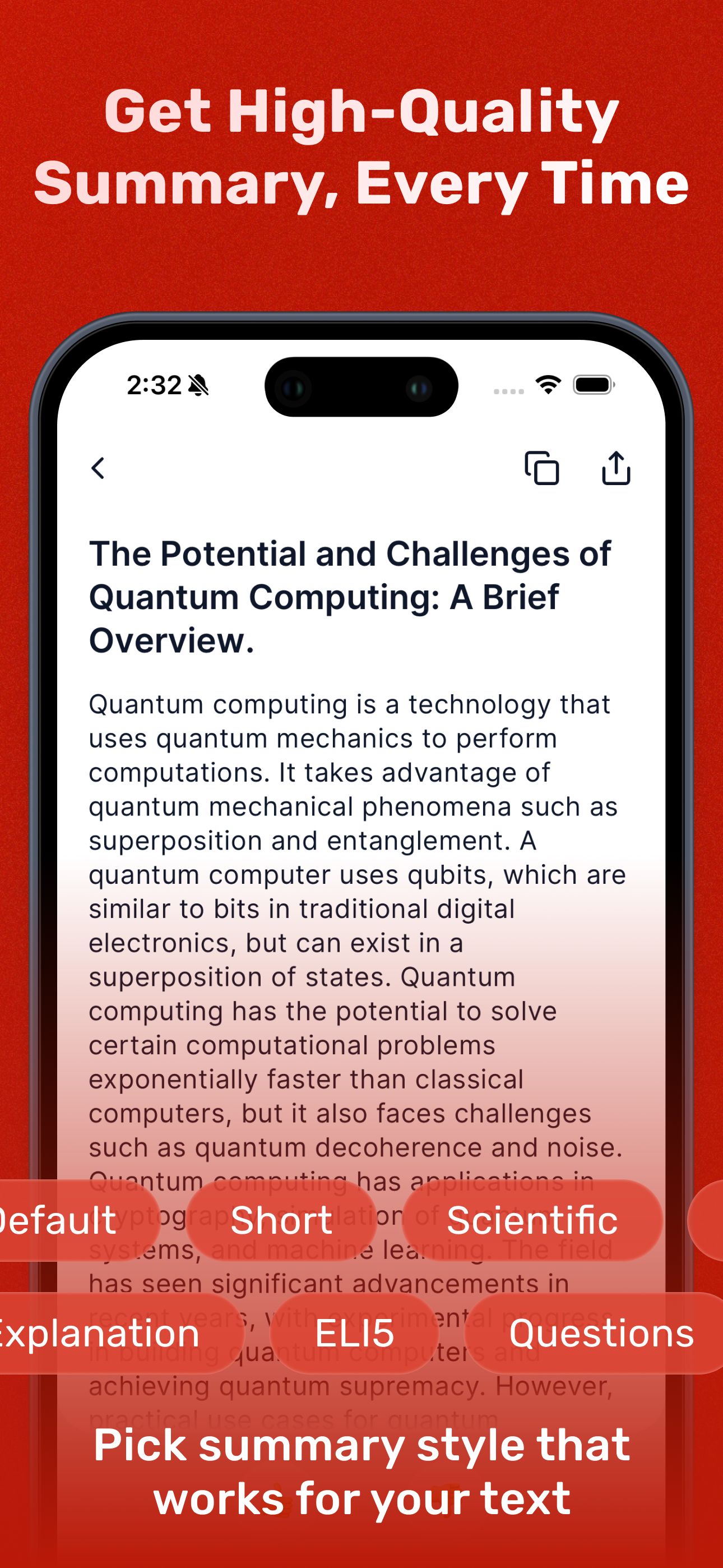 Summarizer - AI Text Summary