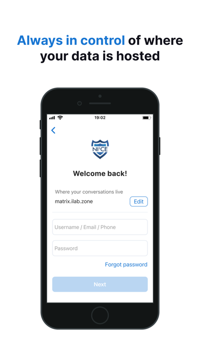 NI²CE Messenger Screenshot