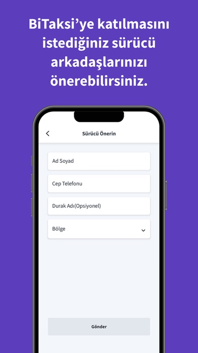 Bitaksi Sürücü Uygulaması Screenshot