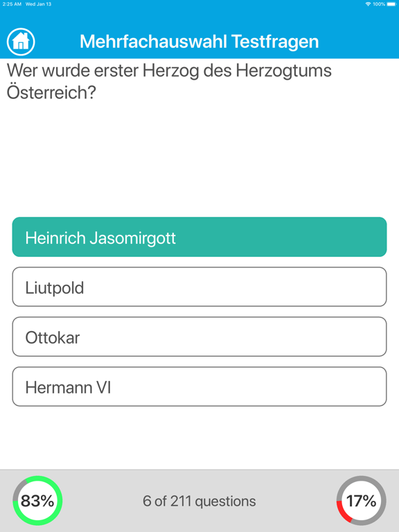 Screenshot #5 pour Geschichte Österreichs Quiz
