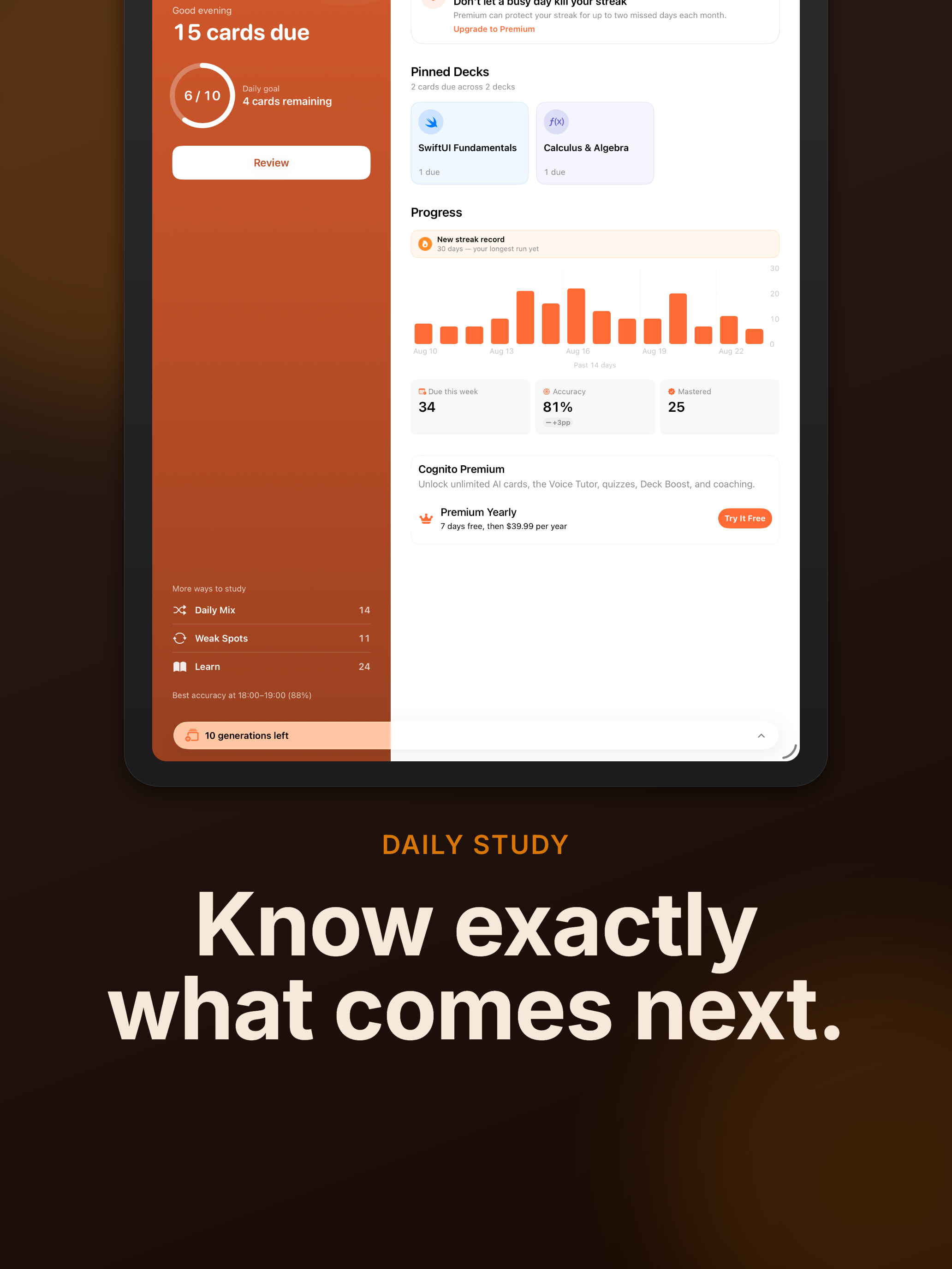 Cognito: AI Flashcards & Exams screenshot 7