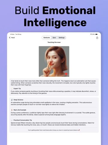 Psychology - Body Language iPad screenshot