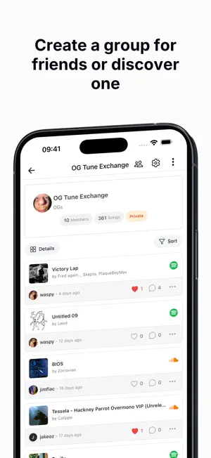 Tune Exchange screenshot 2
