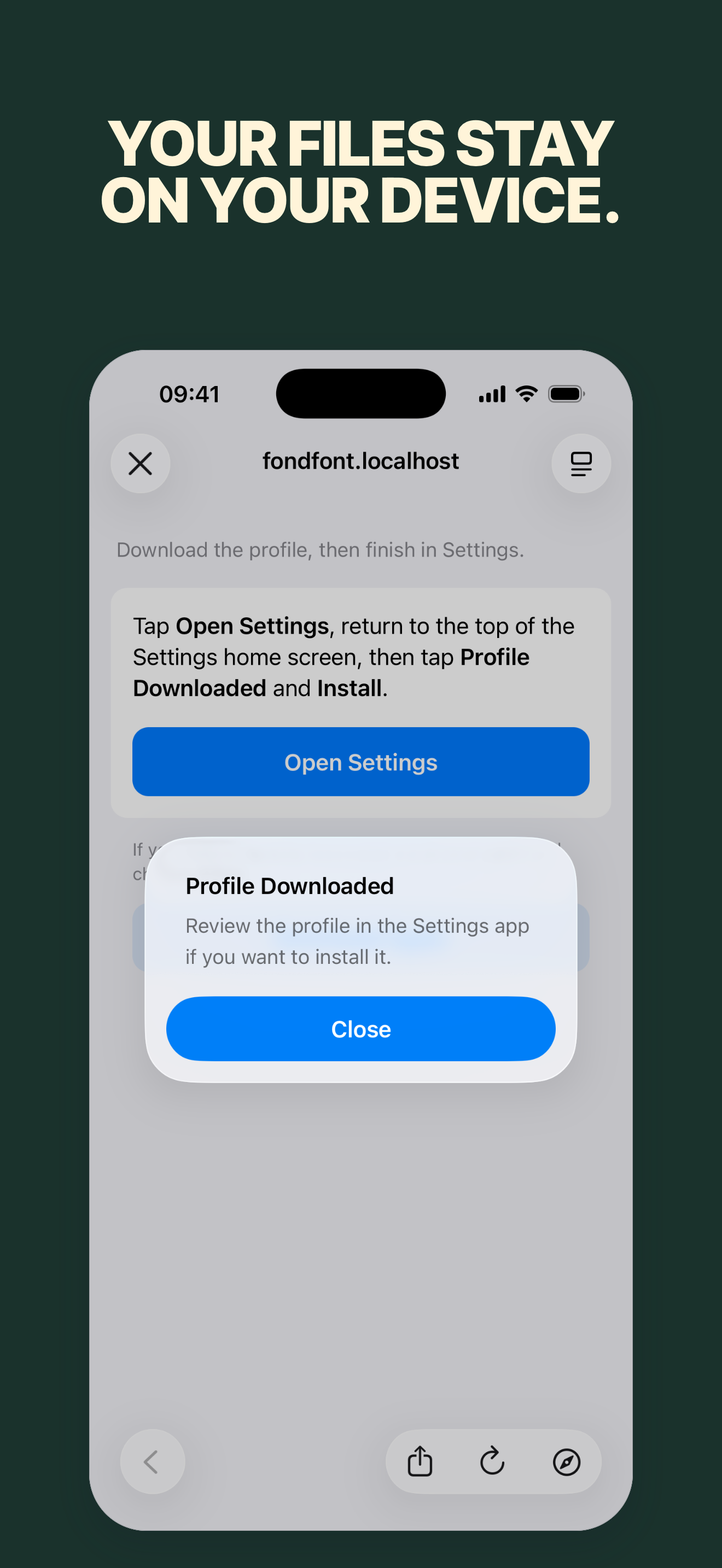 FondFont · System Font Setup screenshot 7