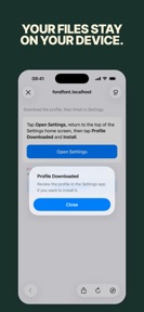 FondFont · System Font Setup screenshot