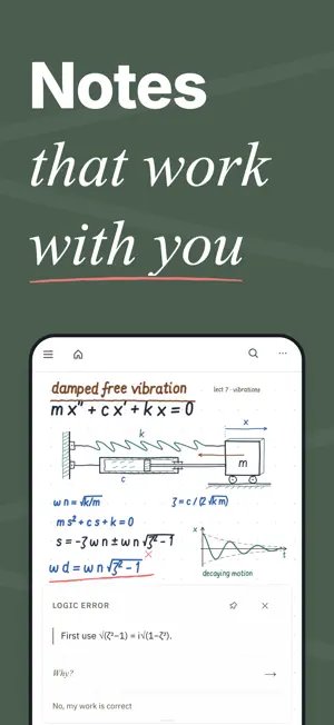 Derive: Handwritten Math Notes screenshot 1
