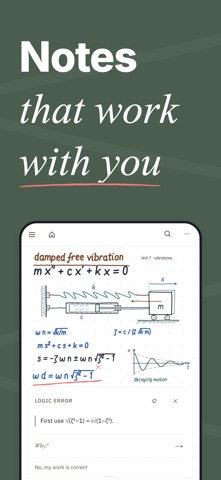 Derive: Handwritten Math Notes iPhone screenshot 1