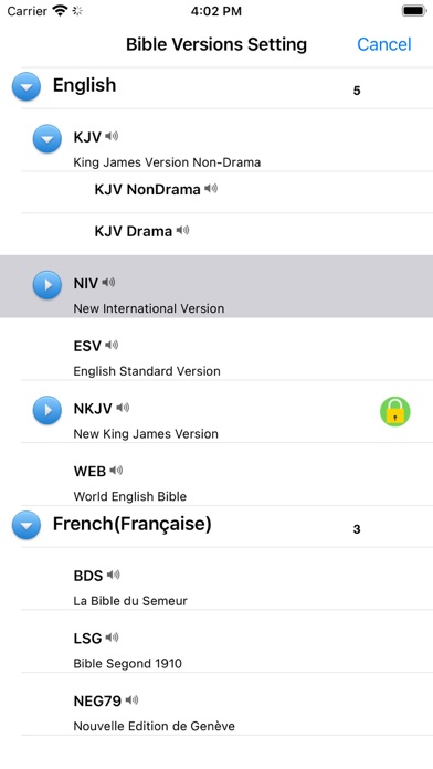 Screenshot #3 pour Sainte Bible Français Anglais