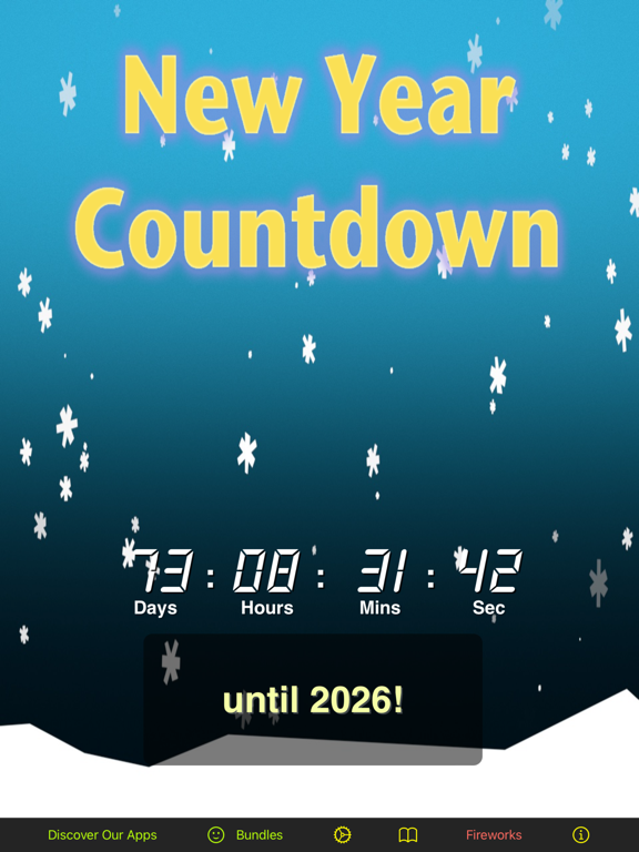 New Year Countdown iPad screenshot 6 - Entertainment app