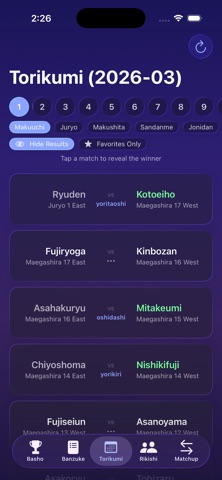 banzuke screenshot