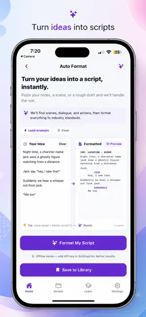 ScriptMate Format screenshot 2
