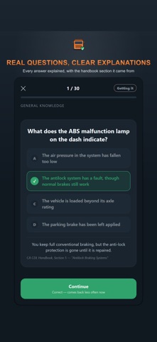 CDL Permit Prep: Test 2026 iPhone screenshot