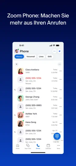 Screenshot von Zoom Workplace auf dem iPhone 6
