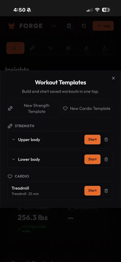 Forge Workout Tracker screenshot 4