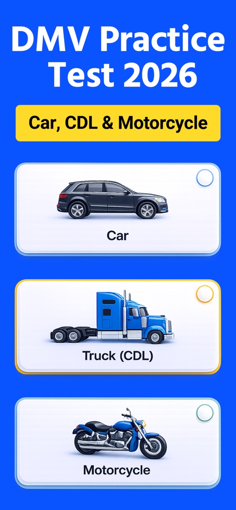 DMV Permit Test 2026 – CDL - Education App | MWM