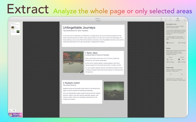 Screenshot #2 pour OCR from image or pdf - Tessa