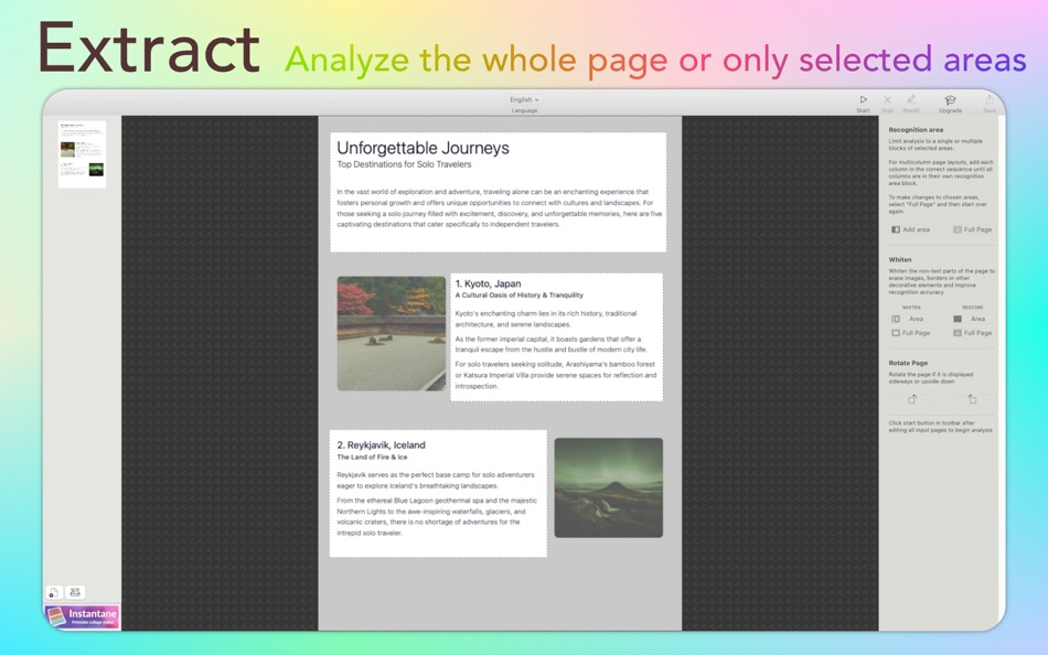 #2. OCR from image or pdf - Tessa (macOS) 由: Abdulqadir Rashik