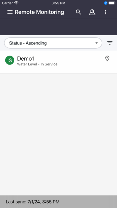 Badger Meter Remote Monitoring Screenshot