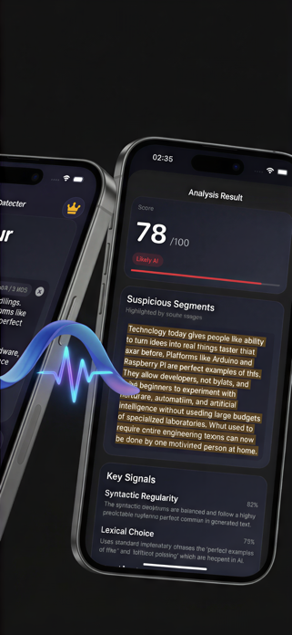 AI Detector & Humanizer - WRLY Screenshot 2 of 6