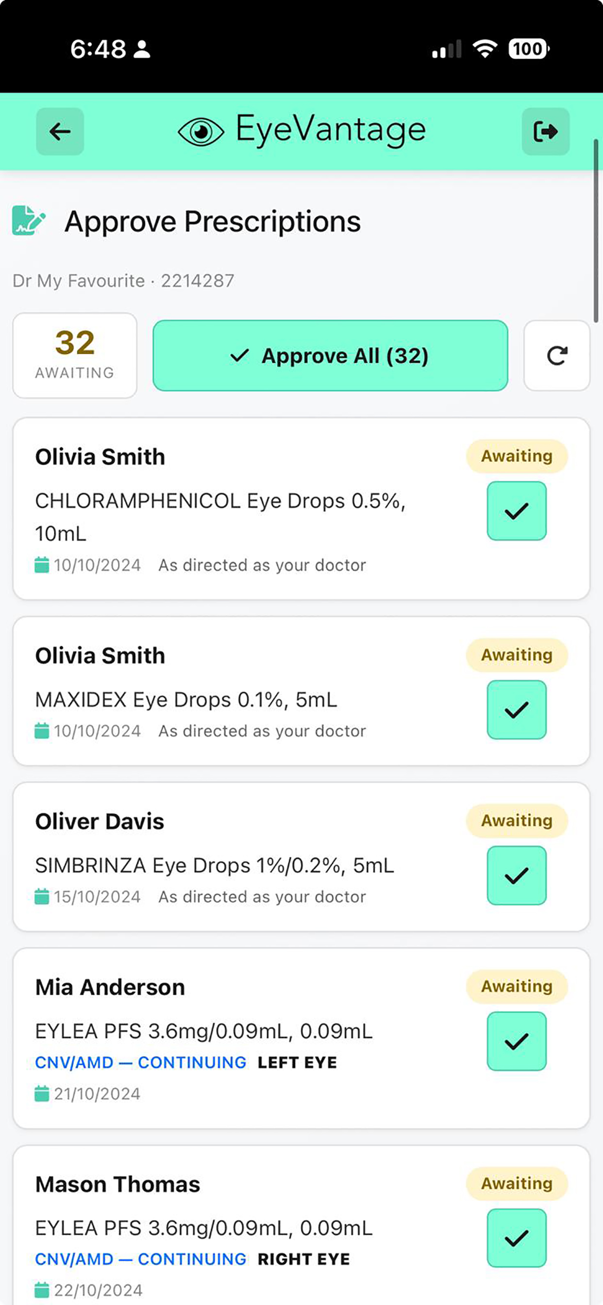 EyeVantage App screenshot 3