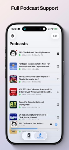 Tobi - RSS and Podcast Player screenshot
