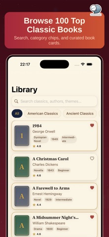 Classic Reads Guide by CS iPhone screenshot