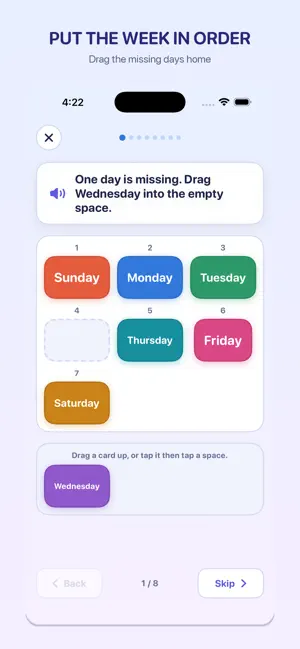 Days of the Week for Kids screenshot 2