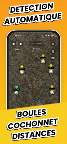 Pétanque Mesure: Cochonnet iPhone screenshot 2