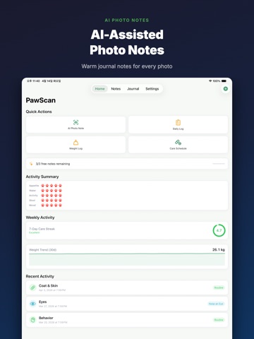 PawScan: Pet Photo Journal iPad screenshot