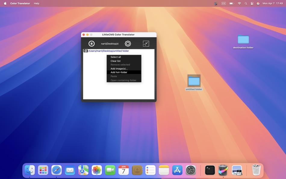 #4. Color Translator MINI (macOS) Podle: Marti Maria