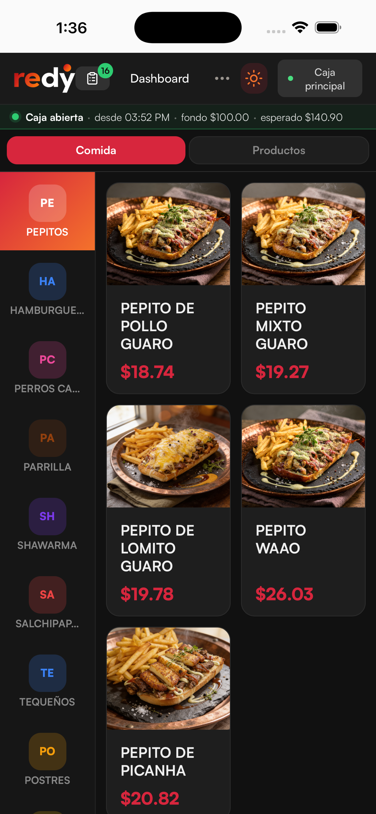 Redy POS screenshot 2