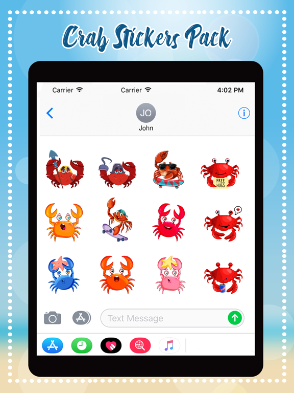 Screenshot #5 pour Crab Stickers Pack
