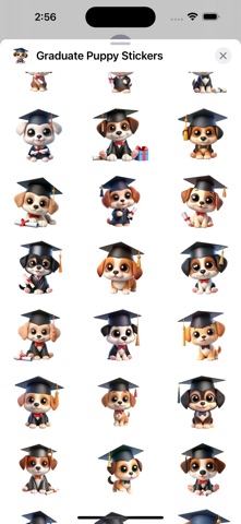 Graduate Puppy Stickers screenshot