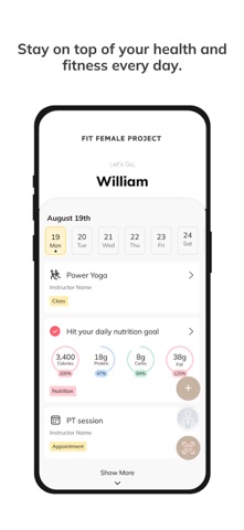 Fit Female Project screenshot