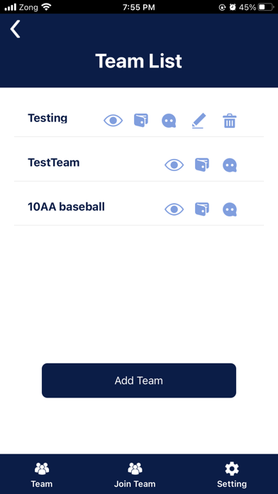 Team Fund Tracker iPhone screenshot 5 - Sports app